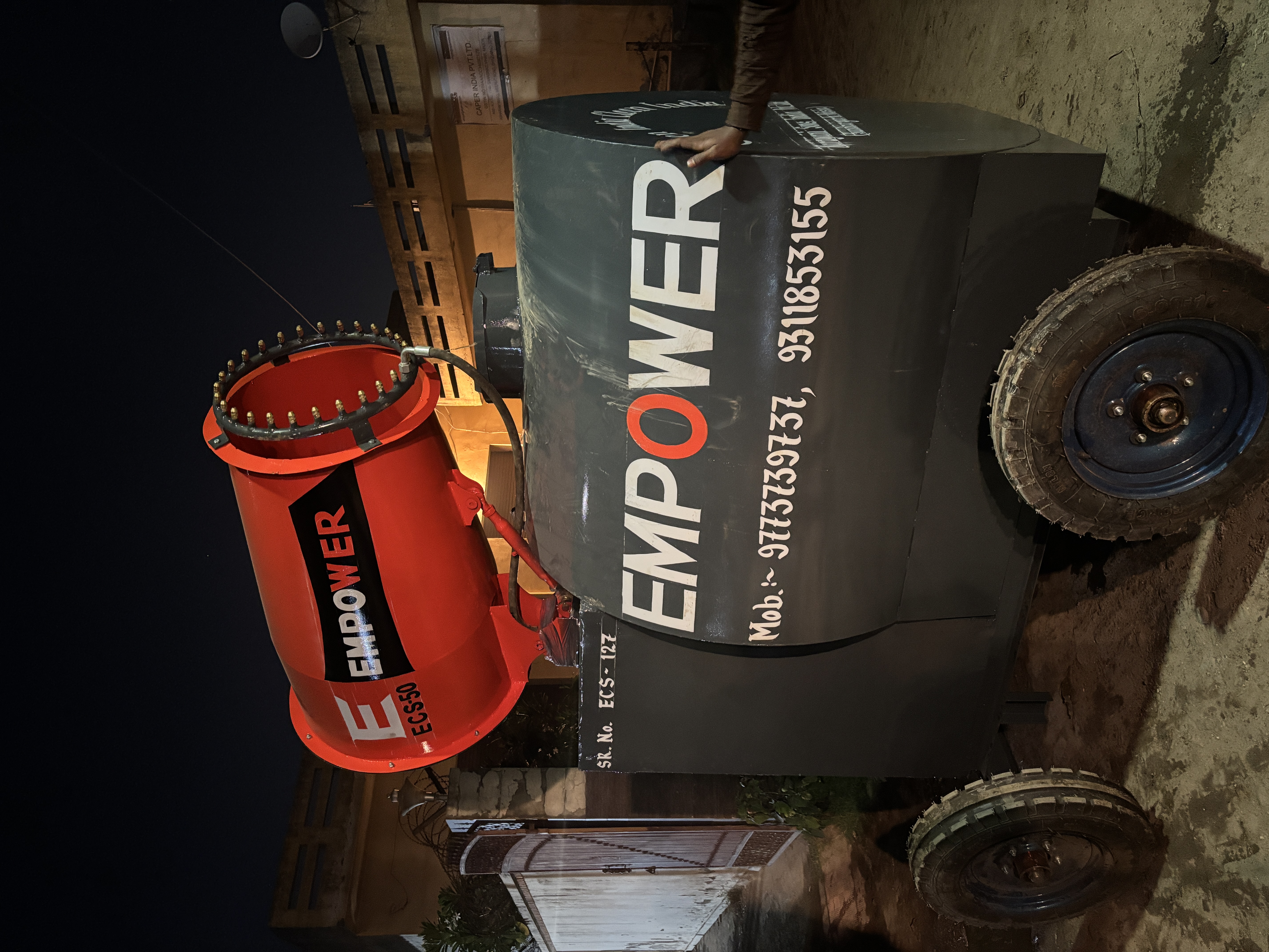 Empower ECS-50 trolley-mounted dust suppression cannon