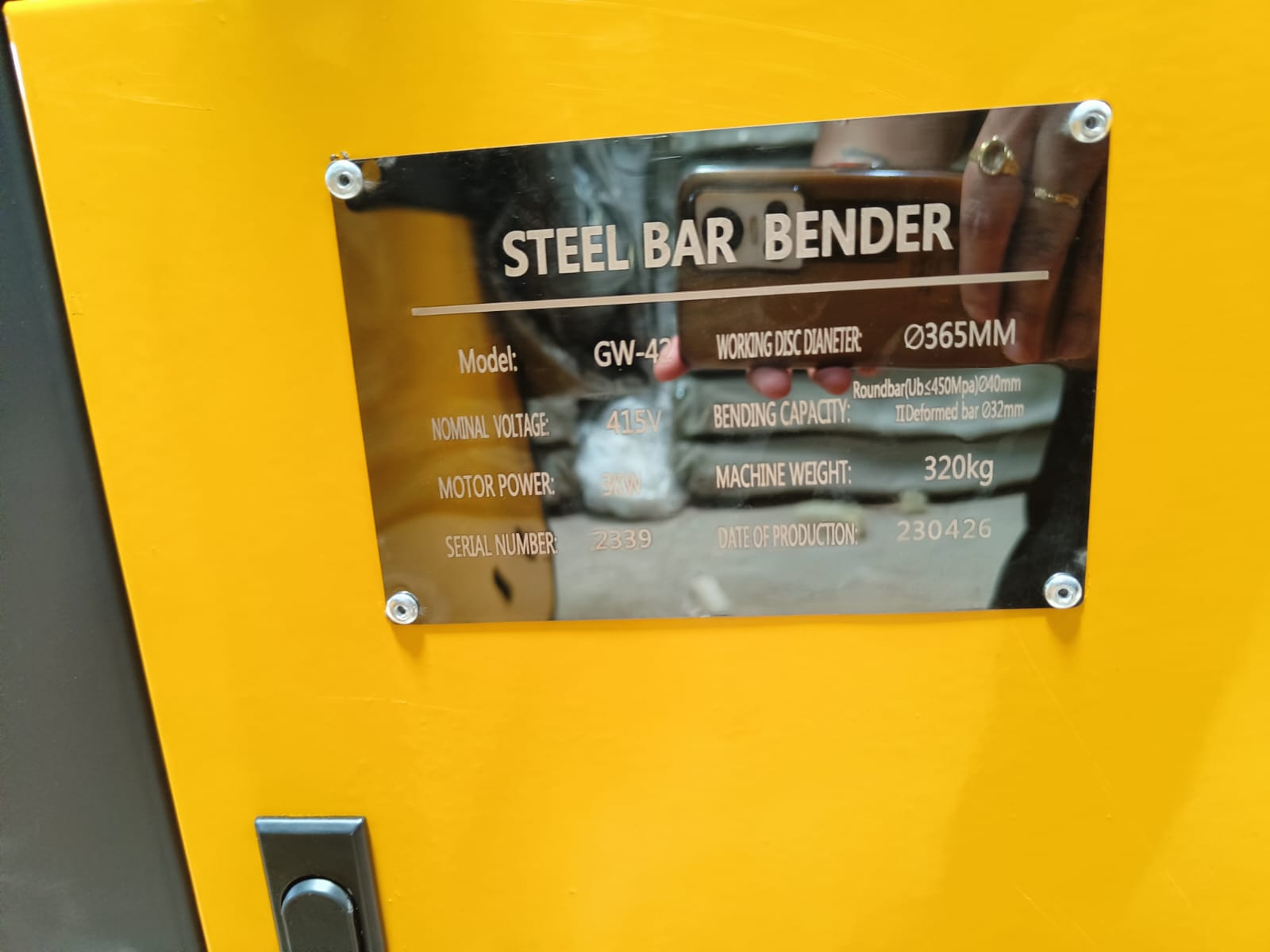 Bar Bending Machine GW42 — gallery image